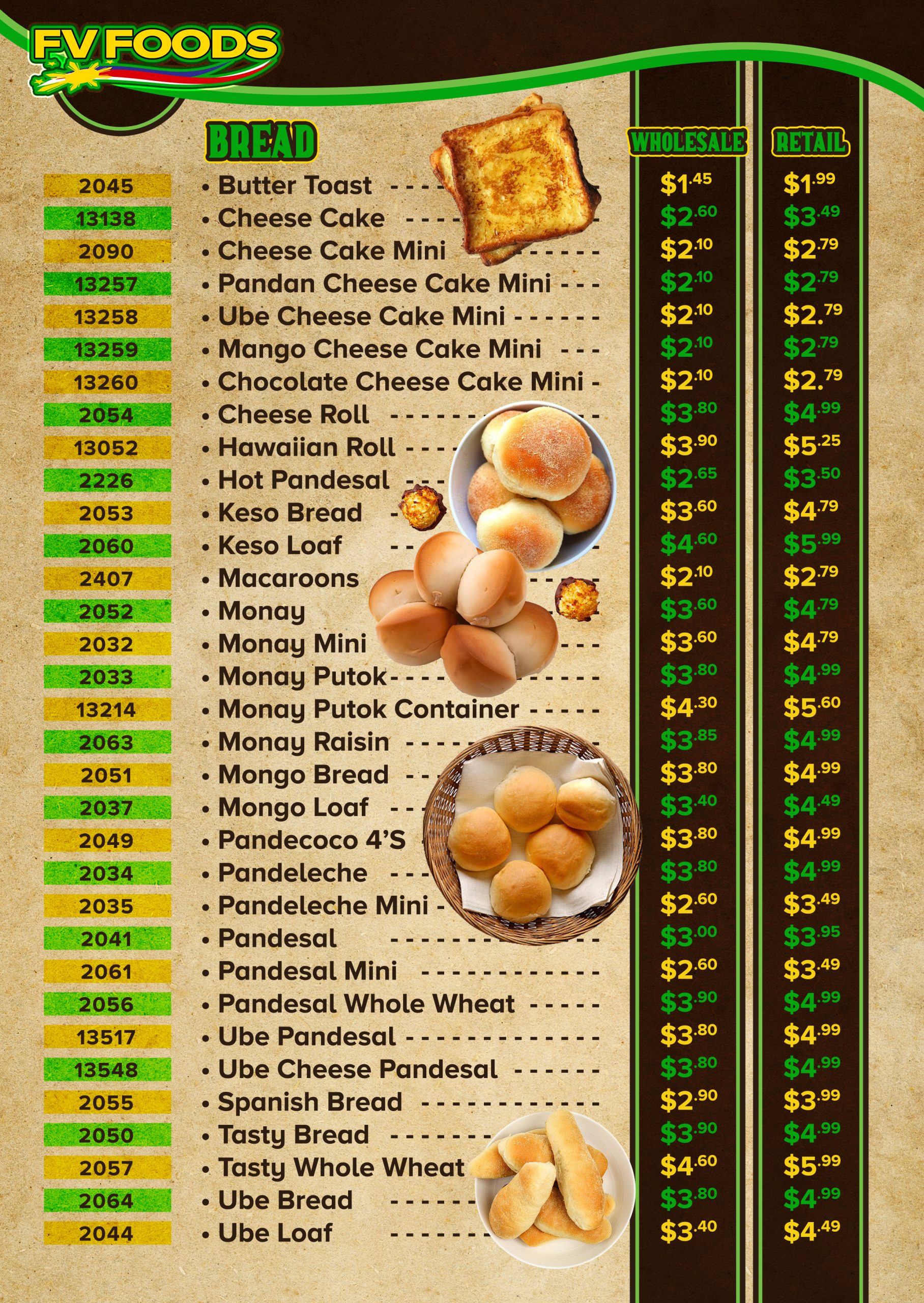 MENU Bread copy